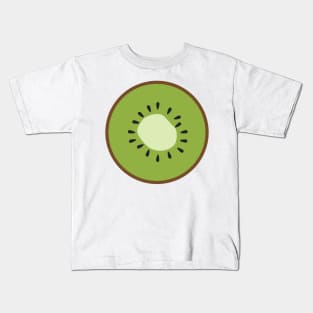 Simple cute modern Kiwi Fruit Illustration Kids T-Shirt